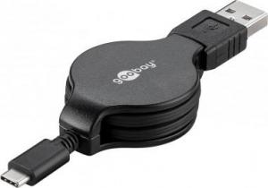 Kabel USB Gembird USB-A - USB-C 1 m Czarny (45743) 1