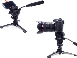 YUNTENG Monopod 2w1 Z Nóżkami I Głowicą Olejową / Video / Gopro Hero 7 11