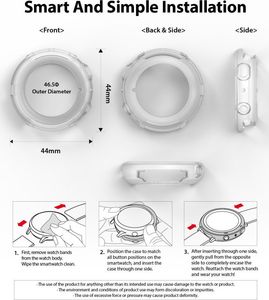Ringke AIR GALAXY WATCH ACTIVE 2 (44MM) MATTE CLEAR 3