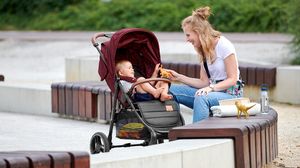 Wózek KinderKraft spacerowy Grande Lx Burgundy 9