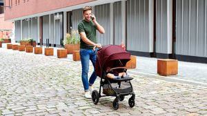 Wózek KinderKraft spacerowy Grande Lx Burgundy 10