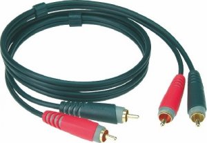 Kabel Klotz RCA (Cinch) x2 - RCA (Cinch) x2 2m czarny 1
