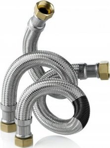 Wężyk przyłączeniowy Tucai Wąż stalowy do wody EXTRA TWIST WW-3/4 x 3/4 L=60 cm [5/30] 3