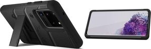 Zizo Zizo Bolt Cover - Pancerne etui Samsung Galaxy S20 Ultra oraz podstawka uchwyt do paska (Black/Black) 6