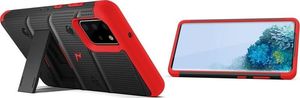 Zizo Zizo Bolt Cover - Pancerne etui Samsung Galaxy S20+ oraz podstawka uchwyt do paska (Black/Red) 6