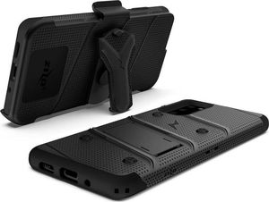 Zizo Zizo Bolt Cover - Pancerne etui Samsung Galaxy S20 oraz podstawka uchwyt do paska (Black/Black) 7