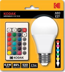 Kodak Żarówka E27 Kodak Led Rgb Zmiana Koloru + Pilot 2