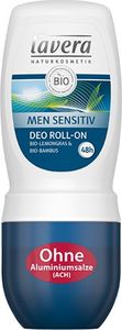 Lavera MEN SENSITIV 48h dezodorant roll-on z bio-trawą cytrynową i bio-bambusem uniwersalny 1
