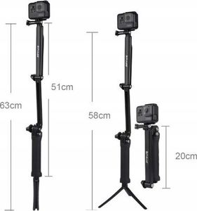Puluz Uchwyt Trójramienny Grip Monopod Do Gopro /sjcam / Xiaomi 4