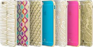 Incipio Incipio Trina Turk 2-Pc Case With Metallic Bumper - Etui iPhone SE / iPhone 5s / iPhone 5 (Blue/Gold) 2