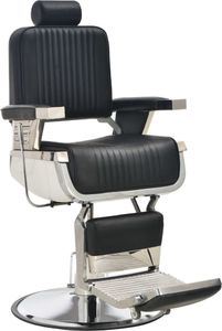 vidaXL Fotel barberski, czarny, 68x69x116 cm, sztuczna skóra 1