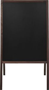 vidaXL Dwustronna tablica kredowa, stojąca, drewno cedrowe, 60 x 80 cm 2