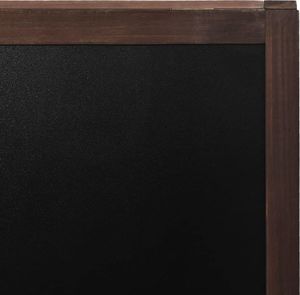 vidaXL Dwustronna tablica kredowa, stojąca, drewno cedrowe, 60 x 80 cm 5