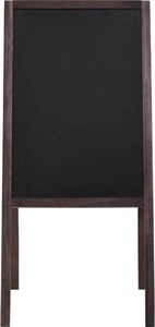 vidaXL Dwustronna tablica kredowa, stojąca, drewno cedrowe, 40 x 60 cm 2