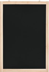 vidaXL Wisząca tablica kredowa, drewno cedrowe, 40 x 60 cm 1