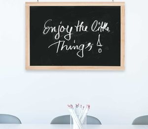 vidaXL Wisząca tablica kredowa, drewno cedrowe, 40 x 60 cm 2