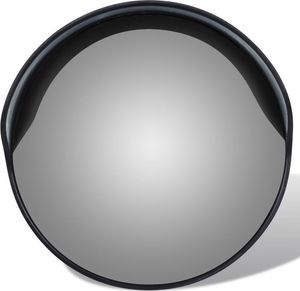 vidaXL Wypukłe lustro drogowe, 30 cm, czarne 2