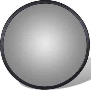 vidaXL Lustro magazynowe, akrylowe, 30 cm czarne, wewnętrzne 2