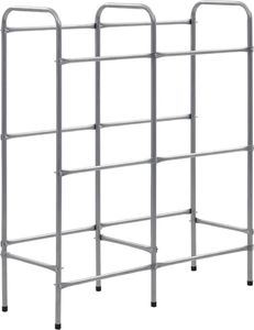 vidaXL Regał magazynowy na 6 skrzynek srebrny 96x33x116 cm stal 2