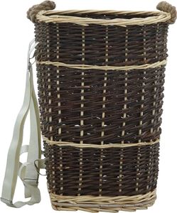 vidaXL Plecak na drewno opałowe, 44,5x37x50 cm, naturalna wiklina 4