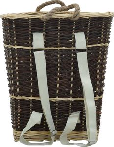 vidaXL Plecak na drewno opałowe, 44,5x37x50 cm, naturalna wiklina 5