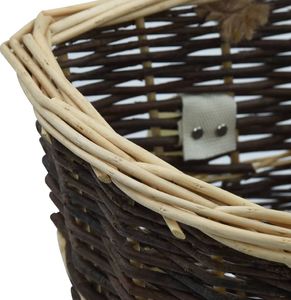 vidaXL Plecak na drewno opałowe, 44,5x37x50 cm, naturalna wiklina 7