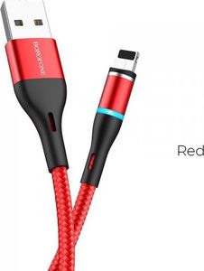 Kabel USB Borofone USB-A - Lightning 1.2 m Czerwony (BFO-BU16-L-R) 1