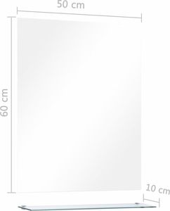 Lustro vidaXL srebrny (249441) 6