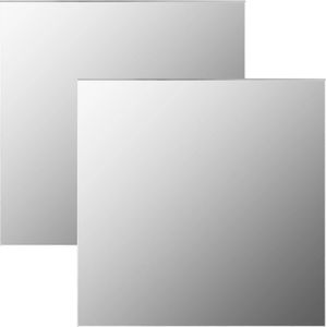 vidaXL Lustra ścienne, 2 szt., 50 x 50 cm, kwadratowe, szklane 1