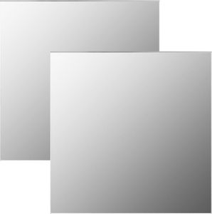 vidaXL Lustra ścienne, 2 szt., 60 x 60 cm, kwadratowe, szklane 1