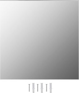 vidaXL Lustra ścienne, 2 szt., 60 x 60 cm, kwadratowe, szklane 2