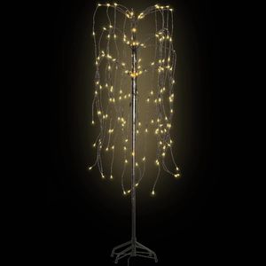 Dekoracja świąteczna vidaXL Drzewko z lampkami LED, ciepłe białe światło, wierzba, 150 cm 1