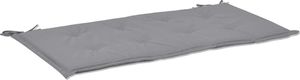 vidaXL Poduszka na ławkę ogrodową, szara, 100x50x3 cm 2
