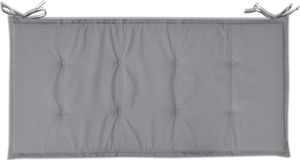 vidaXL Poduszka na ławkę ogrodową, szara, 100x50x3 cm 4