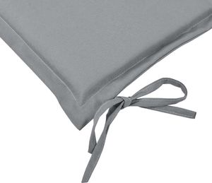vidaXL Poduszka na ławkę ogrodową, szara, 100x50x3 cm 6