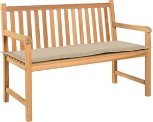 vidaXL Poduszka na ławkę ogrodową, beżowa, 150x50x3 cm 1