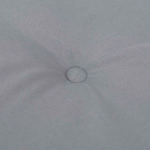 vidaXL Poduszki na krzesła ogrodowe, 4 szt., szare, 120x50x3 cm 2