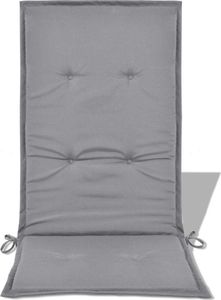 vidaXL Poduszki na krzesła ogrodowe, 4 szt., szare, 120x50x3 cm 6