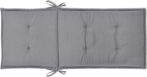 vidaXL Poduszki na krzesła ogrodowe, 4 szt., szare, 120x50x3 cm 7