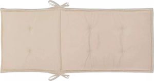 vidaXL Poduszki na krzesła ogrodowe, 4 szt., kremowe, 120x50x3 cm 7