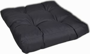 vidaXL Grubo wyściełana poduszka na siedzisko, 50x50x10 cm, szara 1