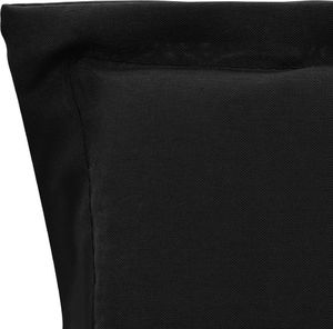 vidaXL Poduszki na krzesła ogrodowe, 2 szt., czarne, 120x50x3 cm 7