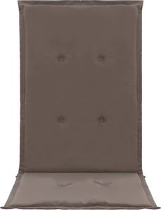 vidaXL Poduszki na krzesła ogrodowe, 2 szt., taupe, 120x50x3 cm 4