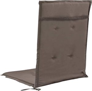 vidaXL Poduszki na krzesła ogrodowe, 2 szt., taupe, 120x50x3 cm 6