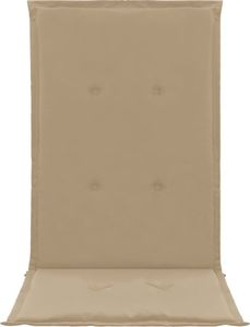 vidaXL Poduszki na krzesła ogrodowe, 4 szt., beżowe, 120x50x3 cm 4