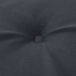 vidaXL Poduszki na krzesła ogrodowe, 2 szt., antracyt, 120x50x3 cm 2