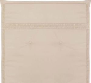 vidaXL Poduszki na krzesła ogrodowe, 2 szt., kremowe, 120x50x3 cm 8