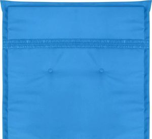 vidaXL Poduszki na krzesła ogrodowe, 2 szt., niebieskie, 120x50x3 cm 8