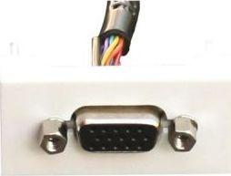 Adapter AV FULL D-Sub (VGA) - D-Sub (VGA) biały 2