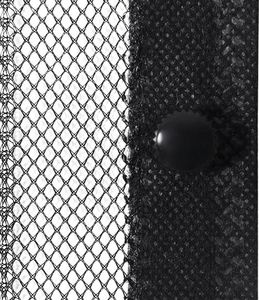 vidaXL Moskitiery na drzwi, 210 x 100 cm, 2 szt., z magnesem, czarne 4